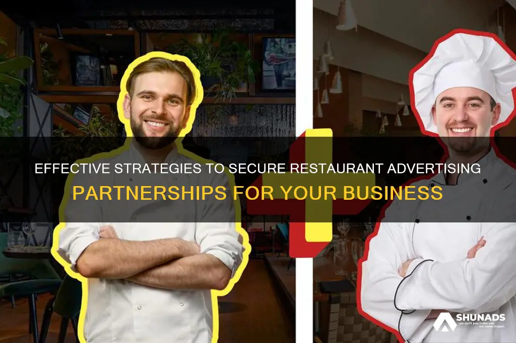 how to get a restaurant to advertise with you