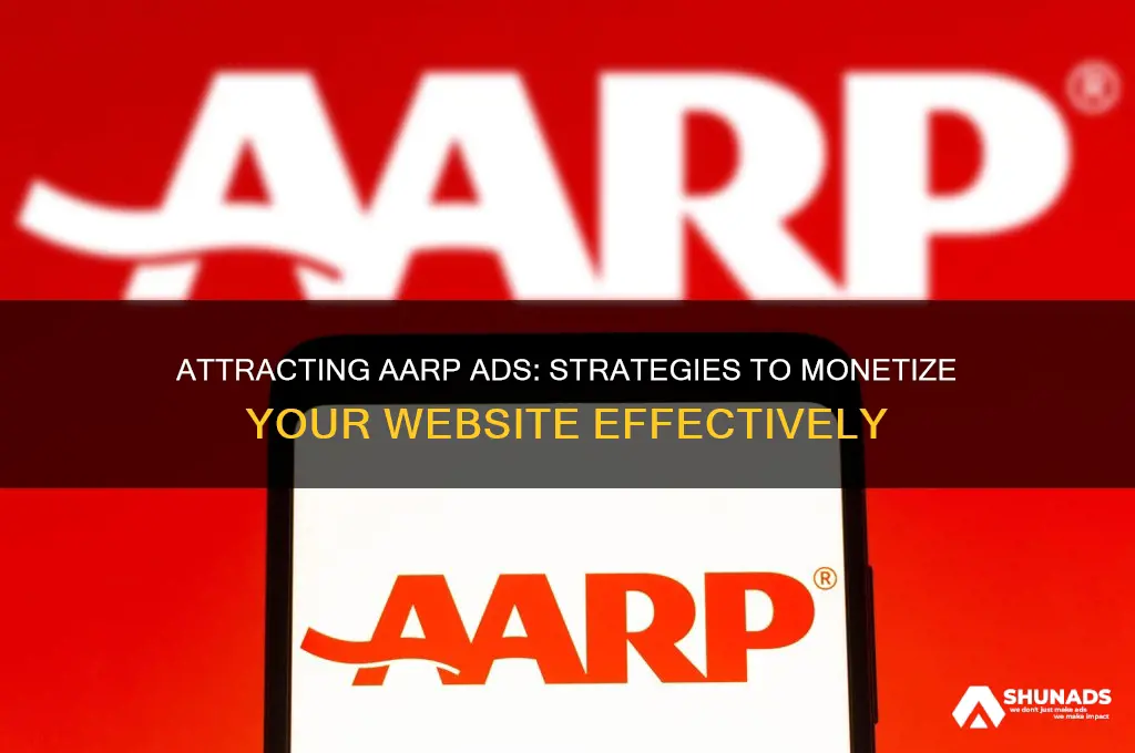how to get aarp to advertise on my website