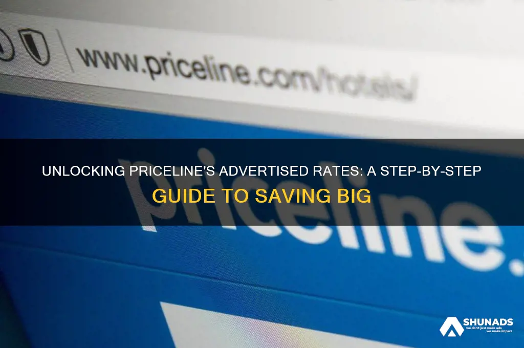 how to get advertised rate on priceline