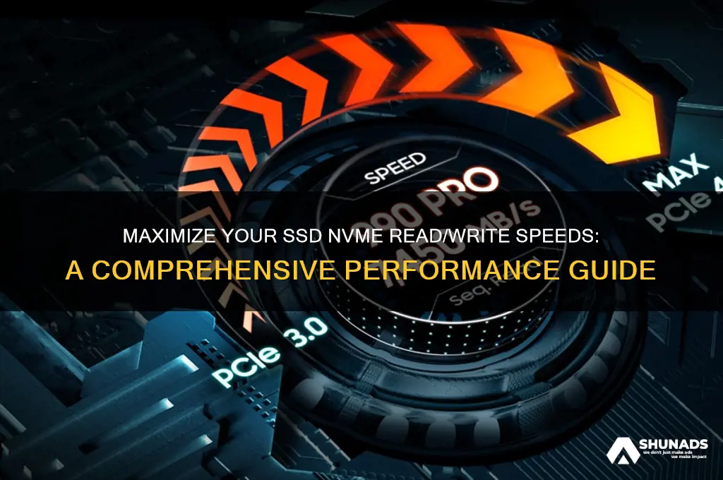 how to get advertised ssd nvme read write speed