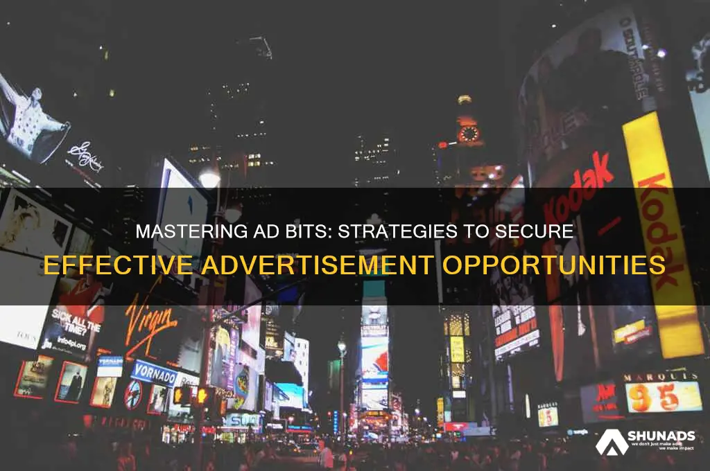 how to get advertisement bits