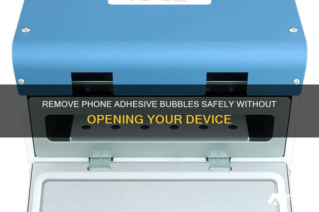 how to get advertisement bubble off phone without opening it
