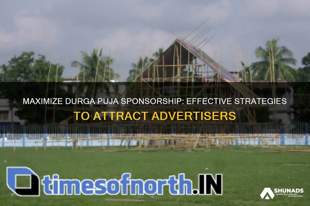 how to get advertisement for durga puja