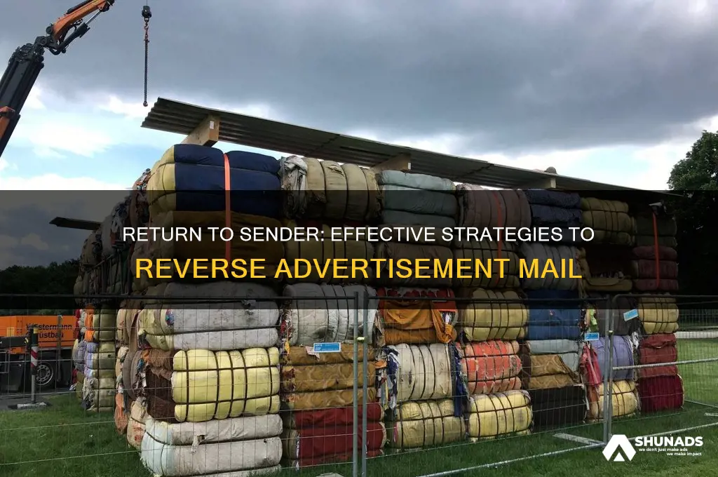 how to get advertisement returned to sender