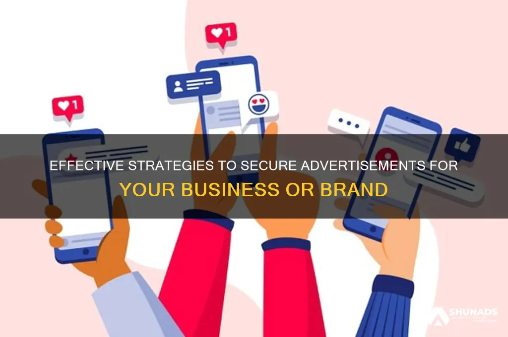 how to get advertisement