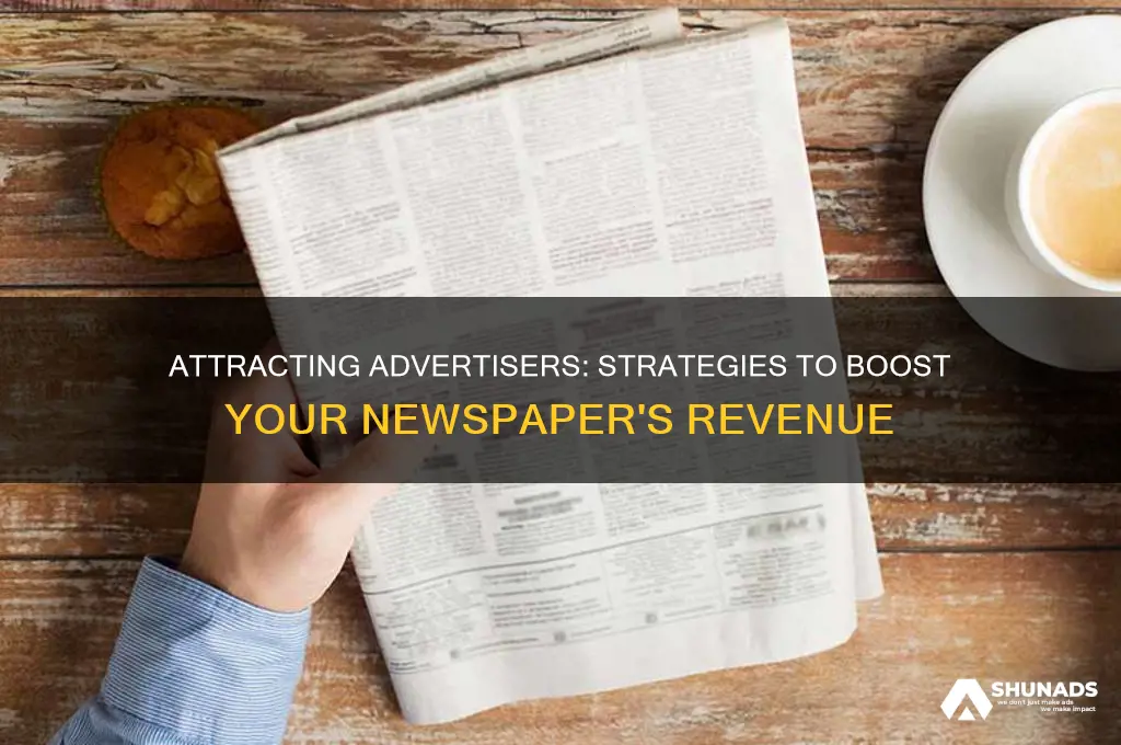 how to get advertisers for a newspaper
