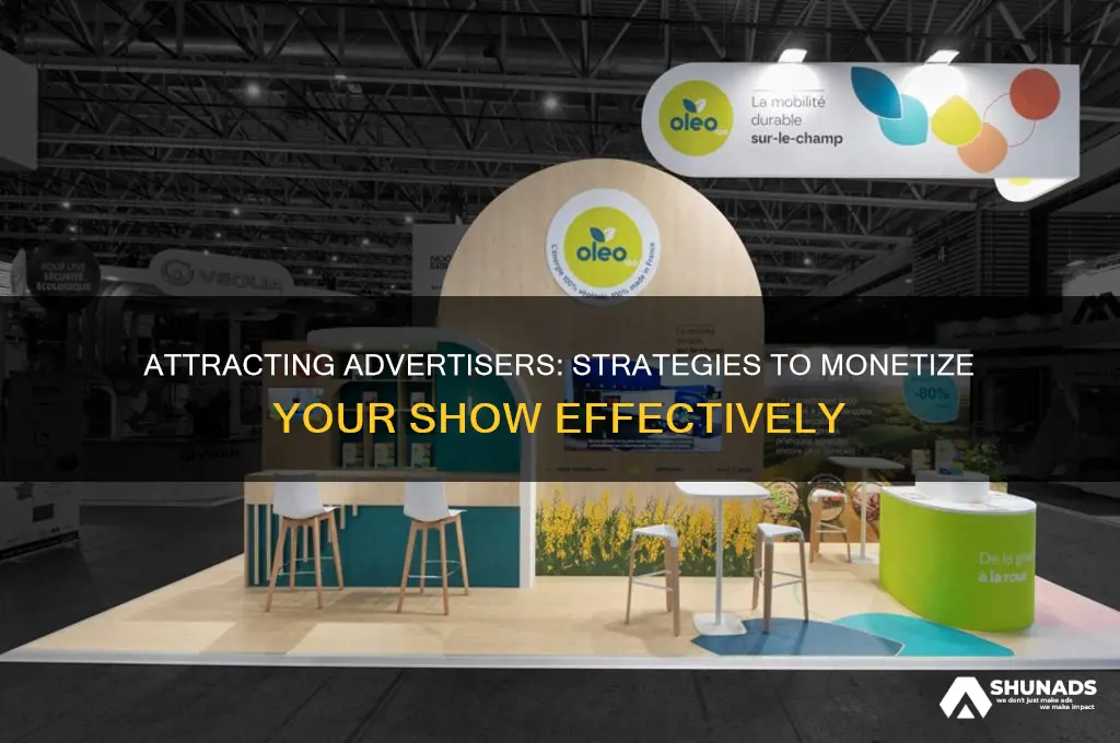 how to get advertisers for my show