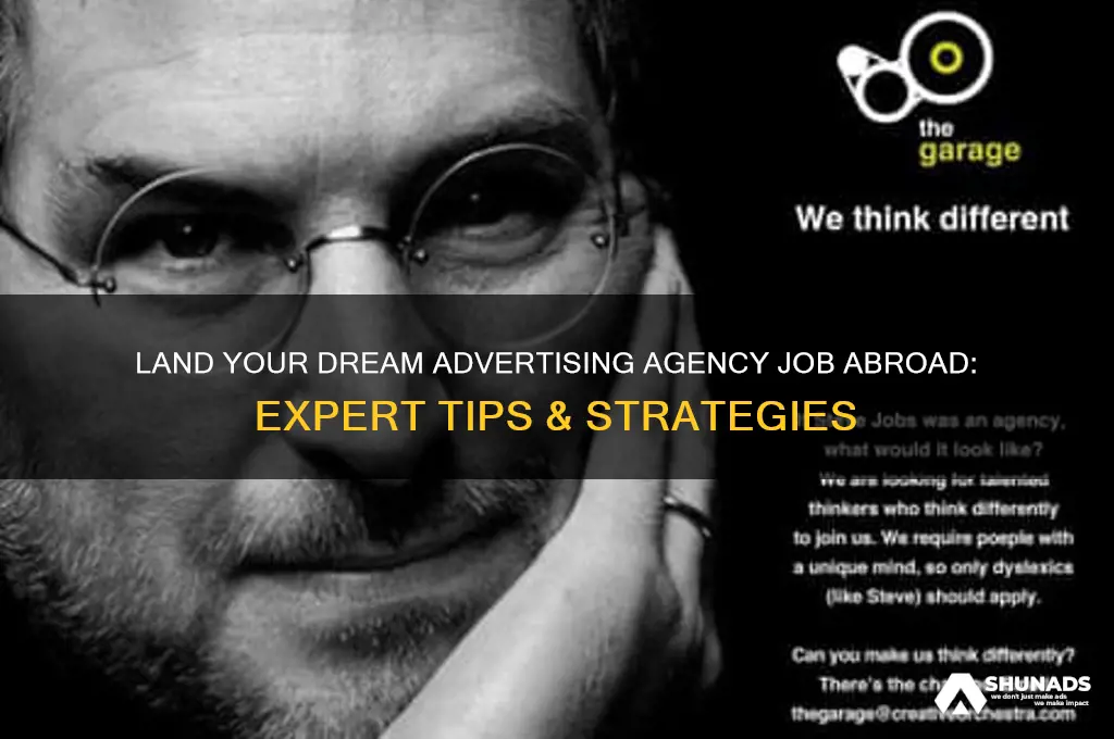 how to get advertising agency job overseas
