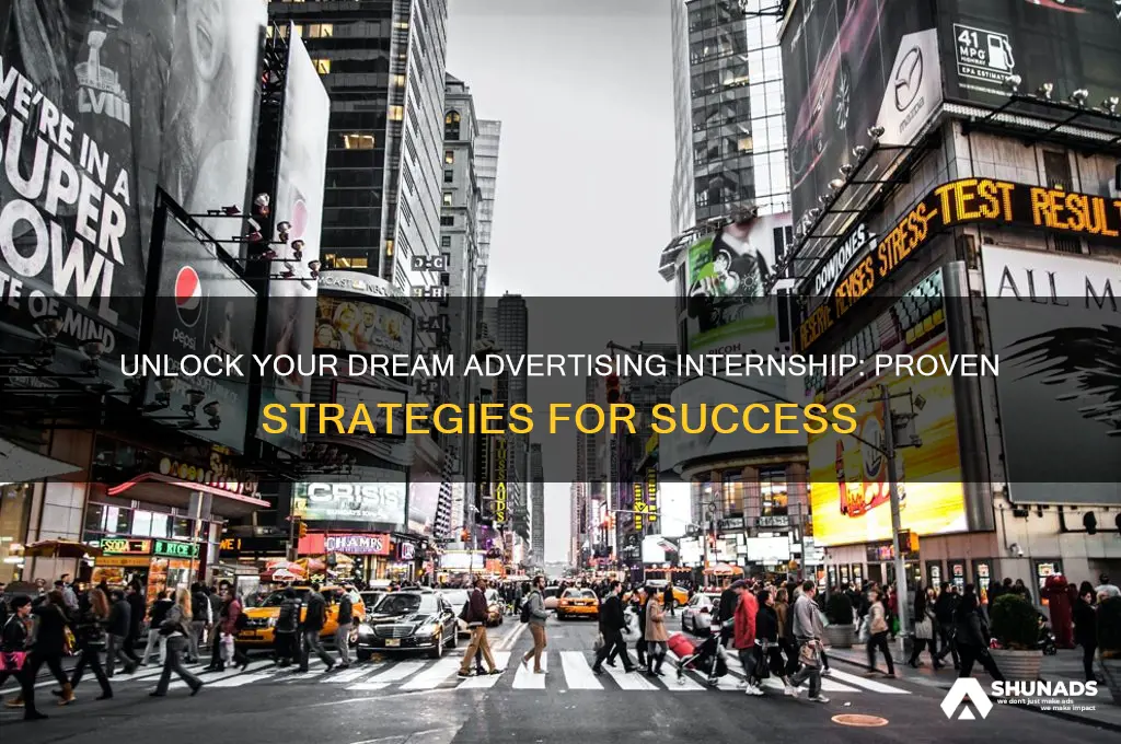 how to get advertising internship