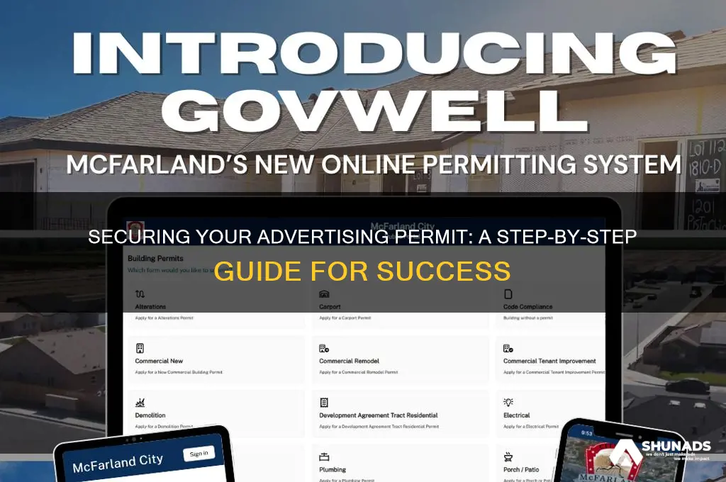how to get advertising permit