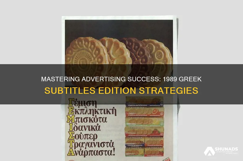 how to get ahead in advertising 1989 greek subs
