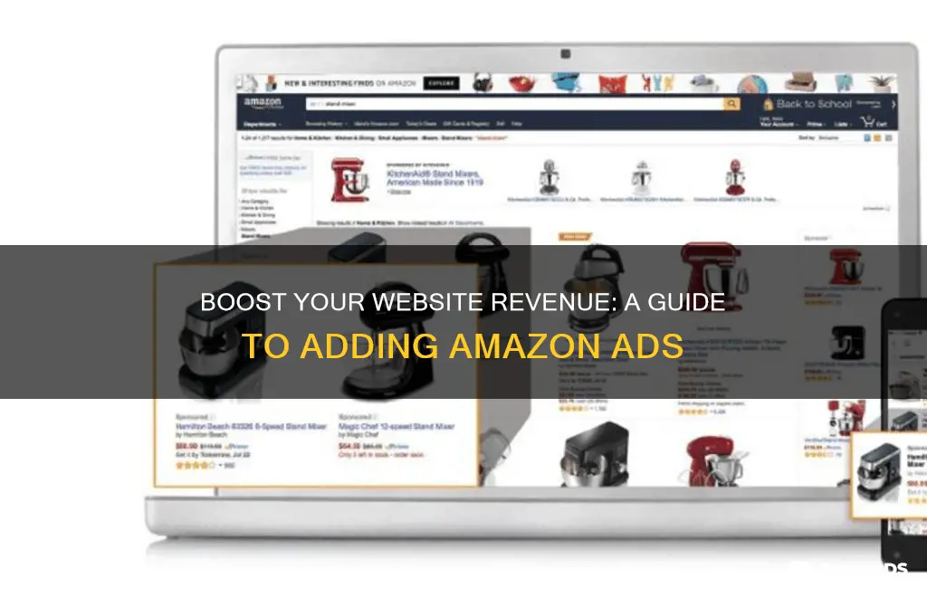 how to get amazon ads on your website
