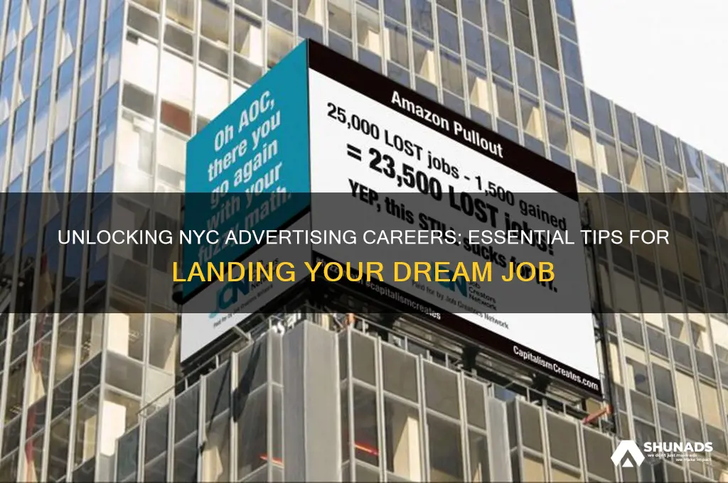 how to get an advertising job in nyc