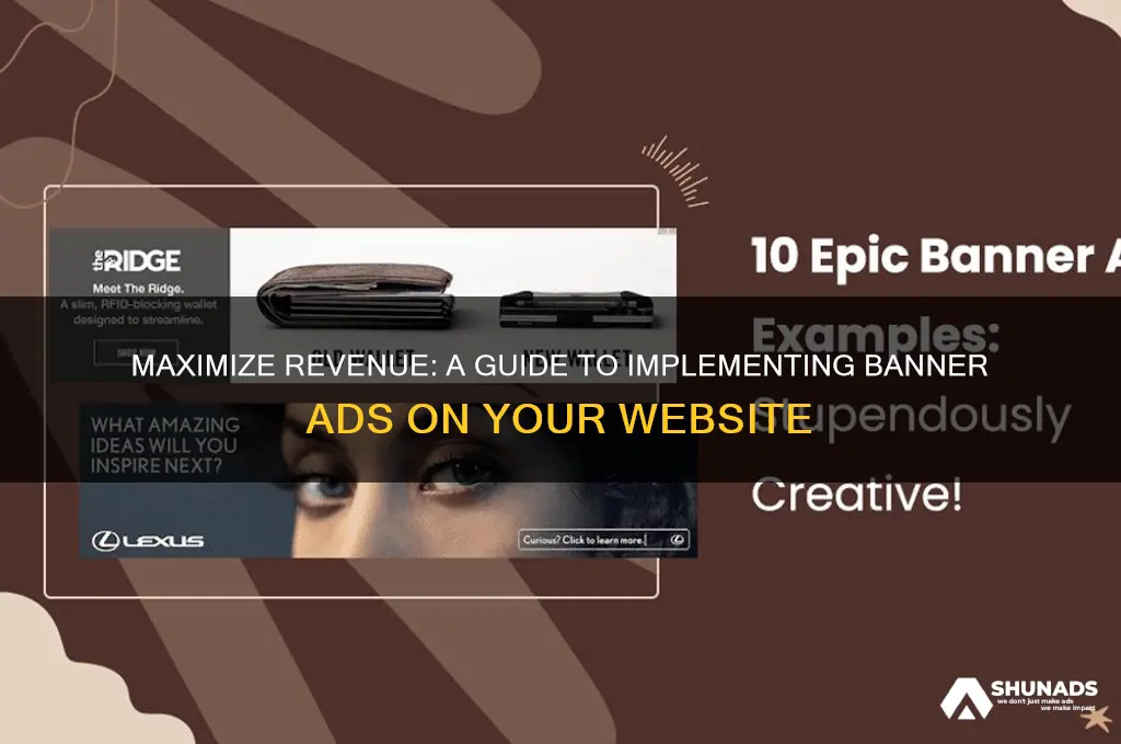 how to get banner advertising on your site