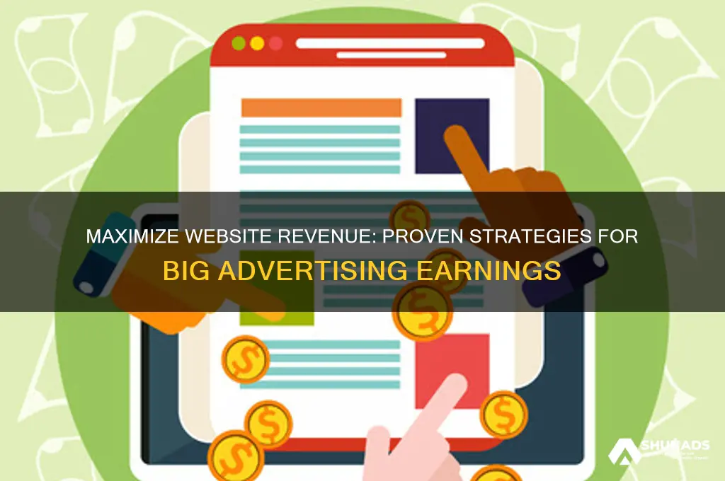 how to get big money from advertising on your website