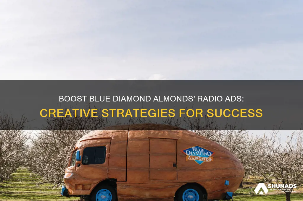 how to get blue diamond almonds to advertise for radio