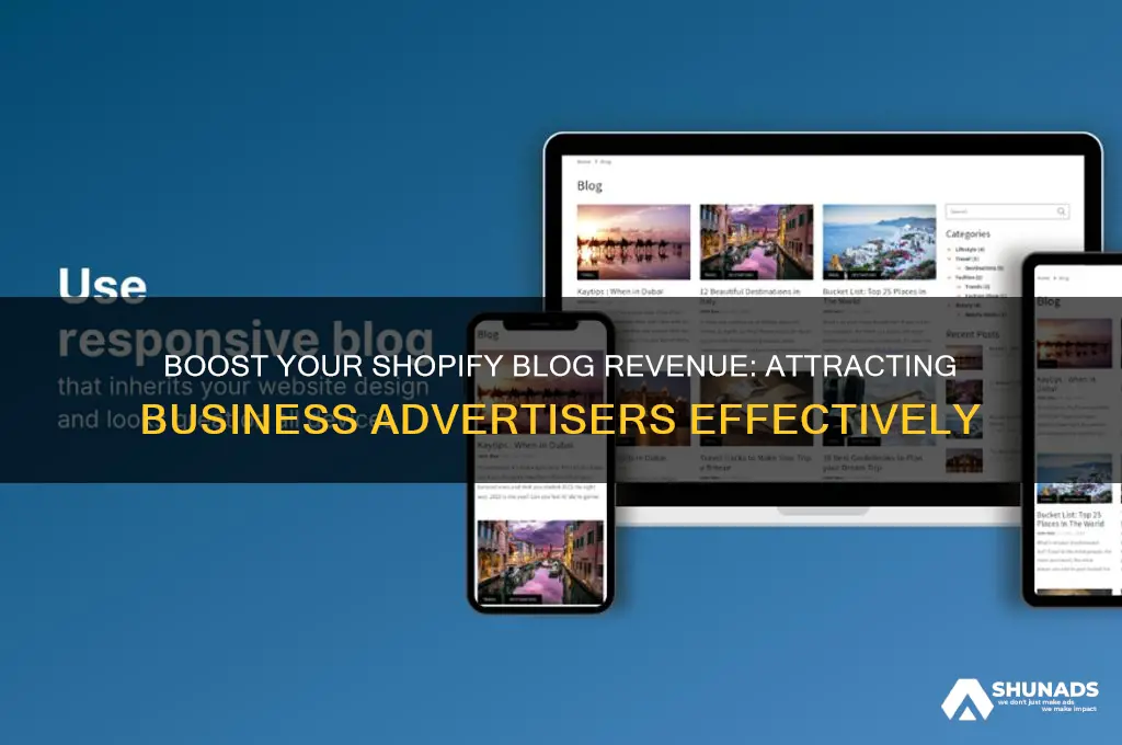 how to get business advertise on your blog shopify