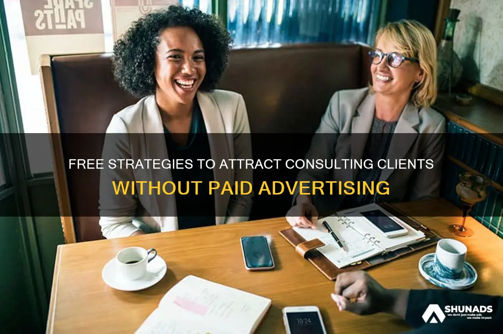 how to get clients for consulting advertise for free