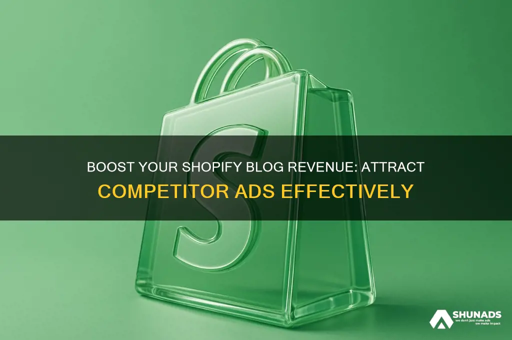 how to get competitos to advertise on your blog shopify