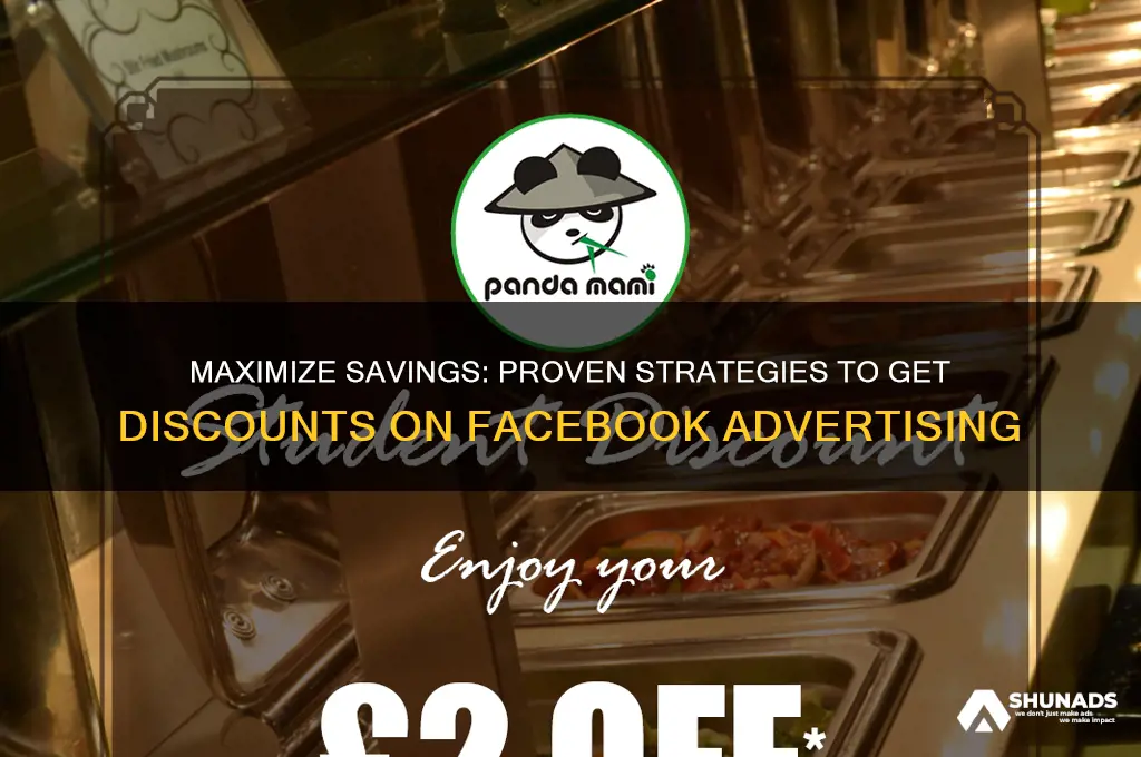 how to get discounts from facebook advertising