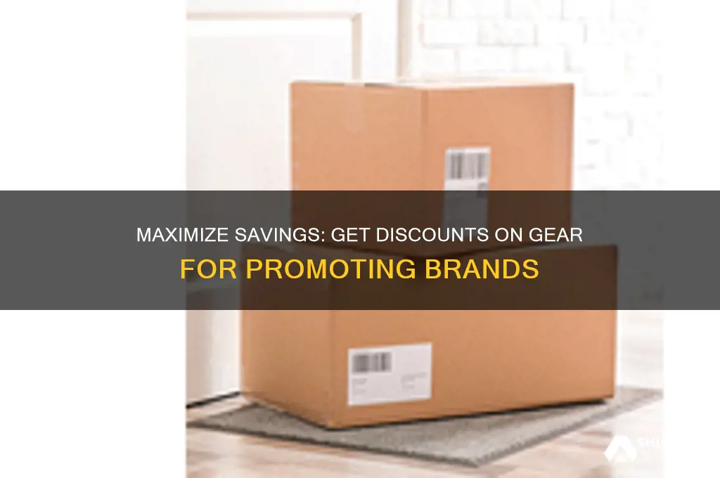 how to get discounts on gear for advertising it