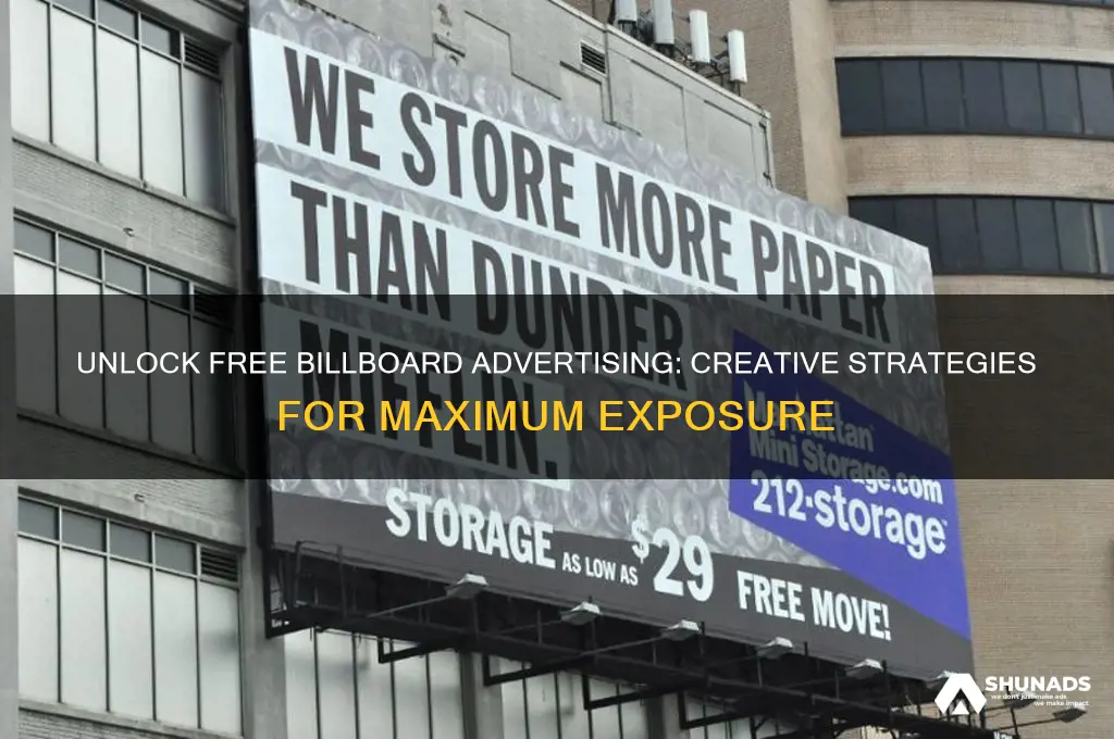 how to get free billboard advertising