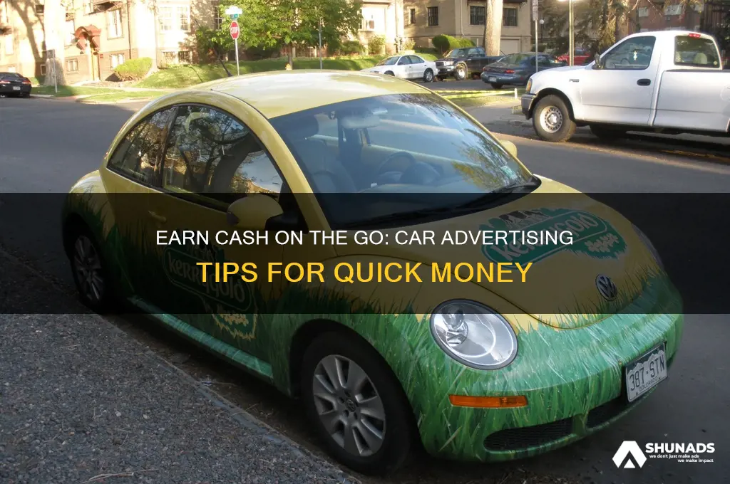 how to get money advertising on cars