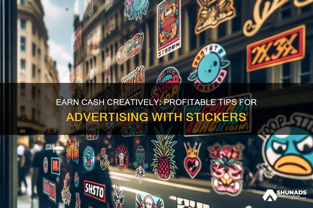 how to get money by advertising stickers