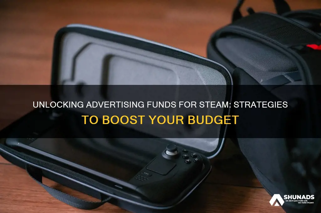 how to get money for advertising for steam