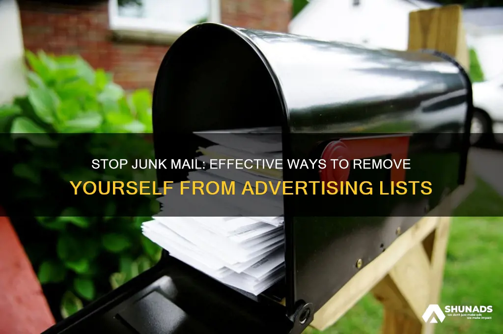 how to get off junk mail advertising lists