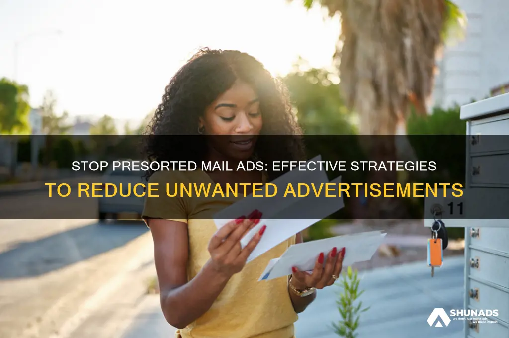how to get off presorted mail advertisement