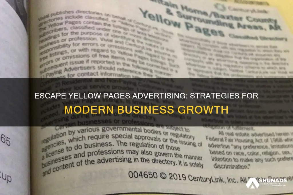how to get out of yp advertising