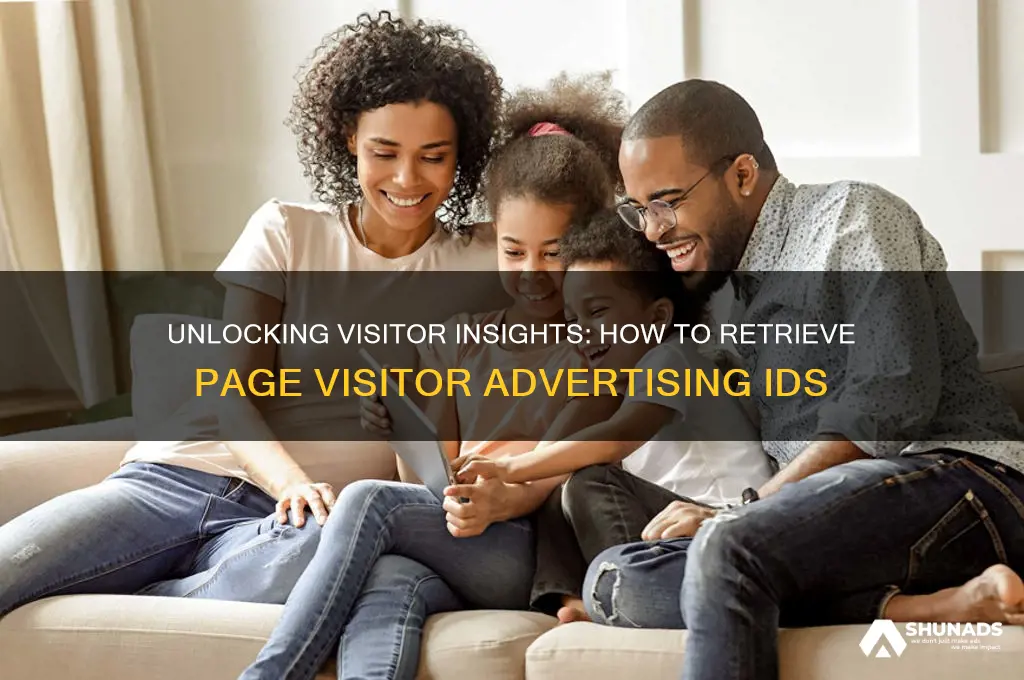 how to get page visitor advertising id