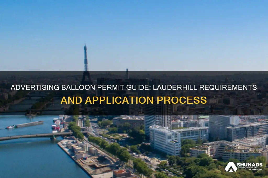 how to get permit for advertising balloon in lauderhill