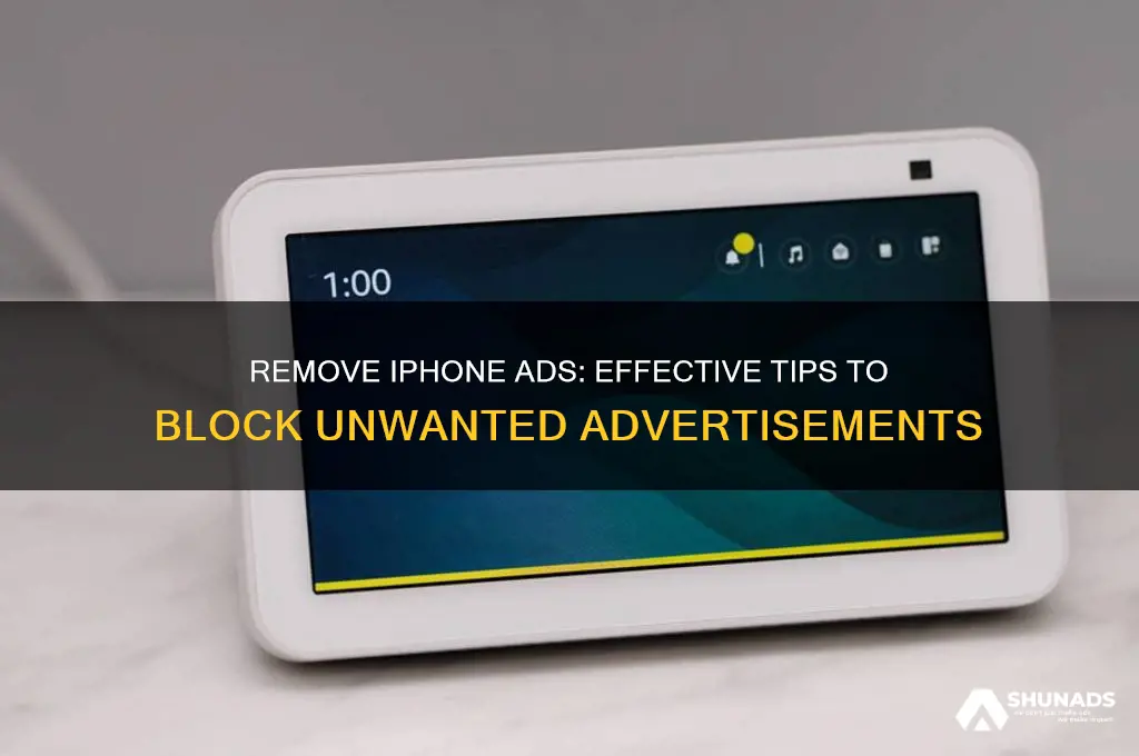 how to get rid of advertisement on iphone