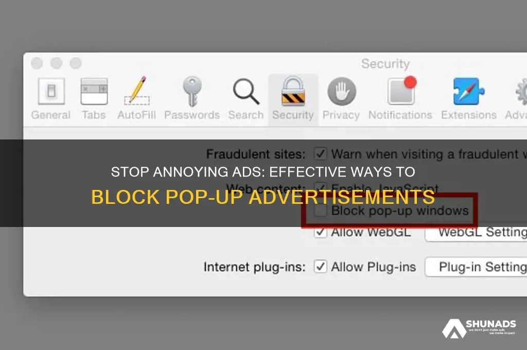 how to get rid of advertisement pop ups