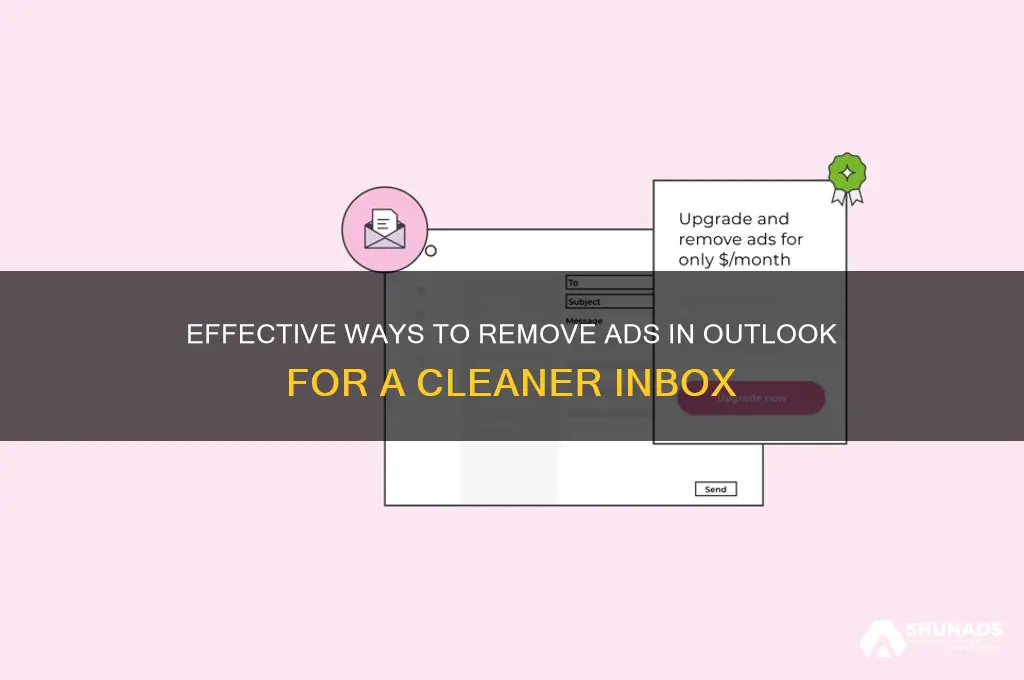 how to get rid of advertisements in outlook