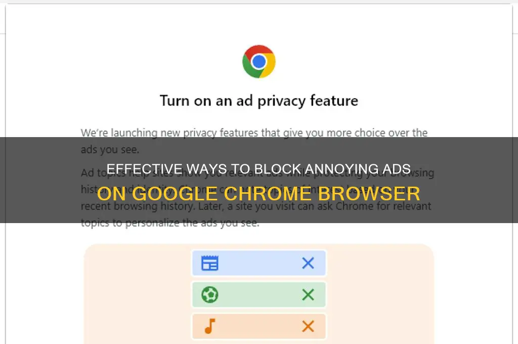 how to get rid of advertisements on chrome