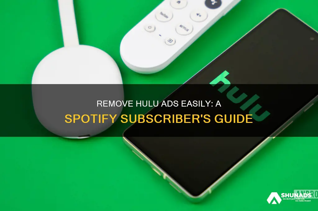 how to get rid of advertisements on hulu with spotify