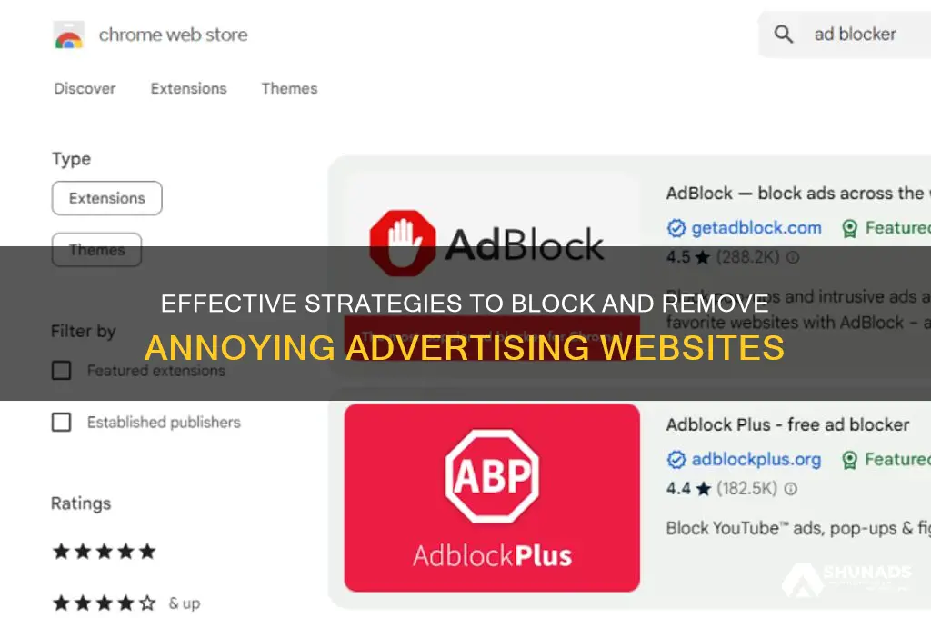 how to get rid of advertising websites