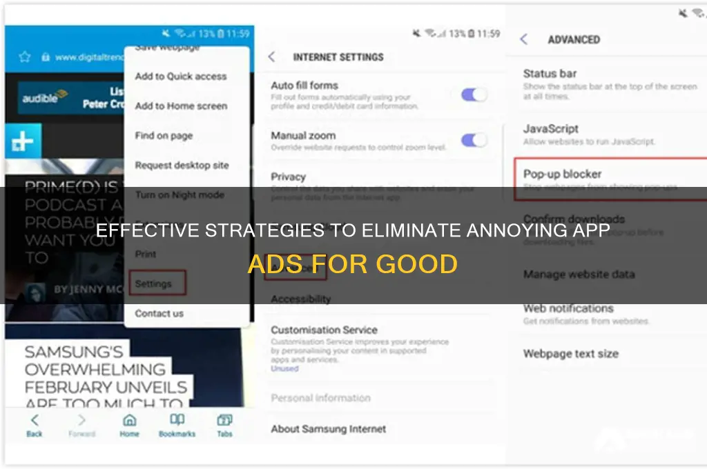 how to get rid of app advertising