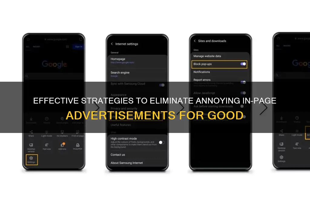 how to get rid of inpage advertisements