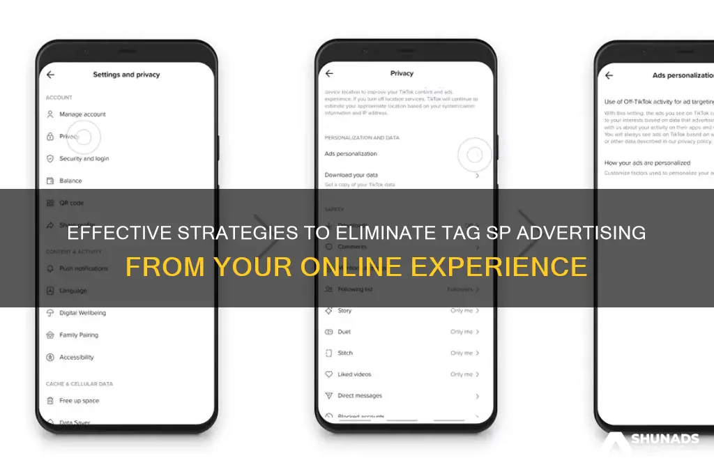 how to get rid of tag sp advertising