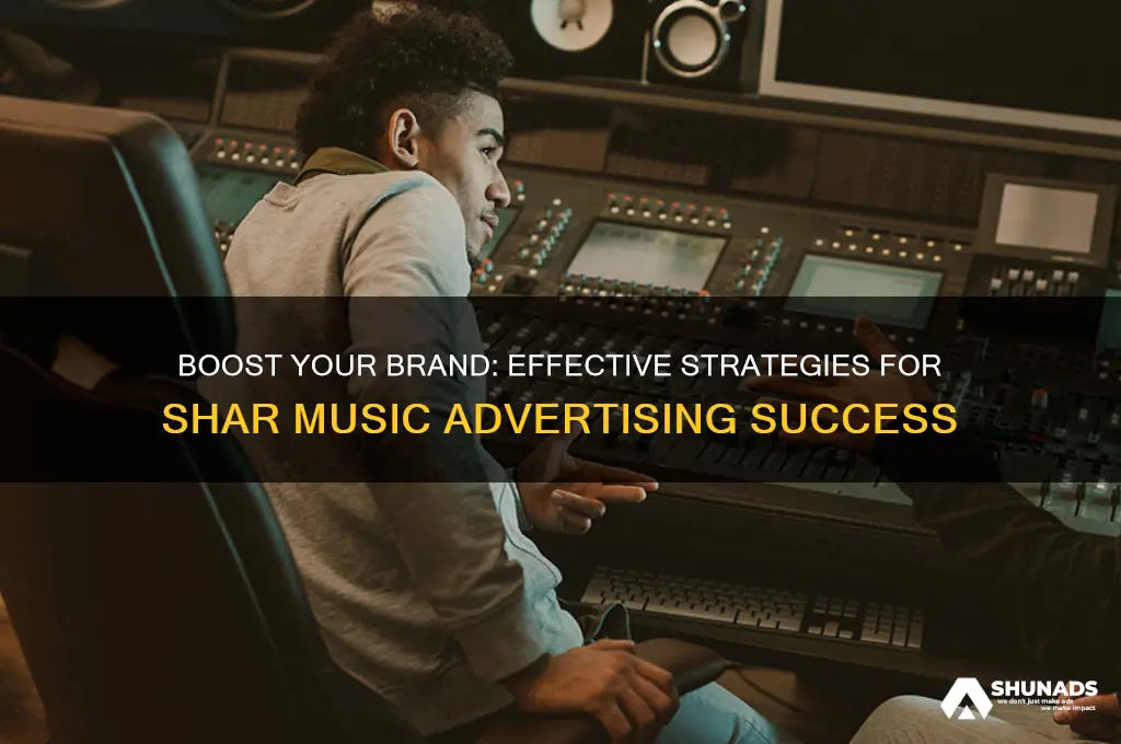 how to get shar music advertising