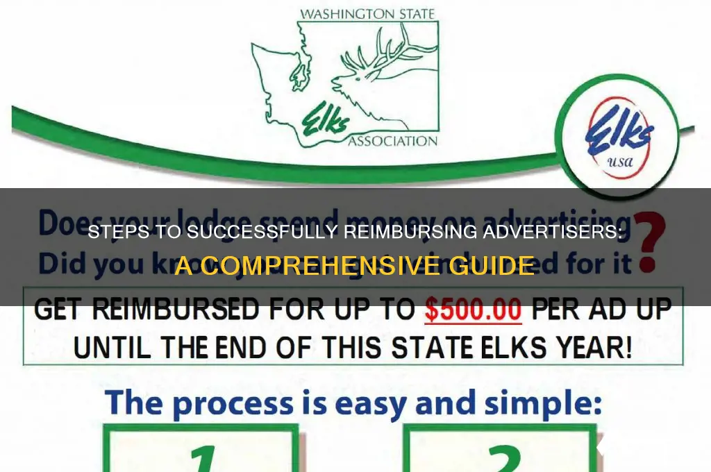 how to get the advertiser reimbursed