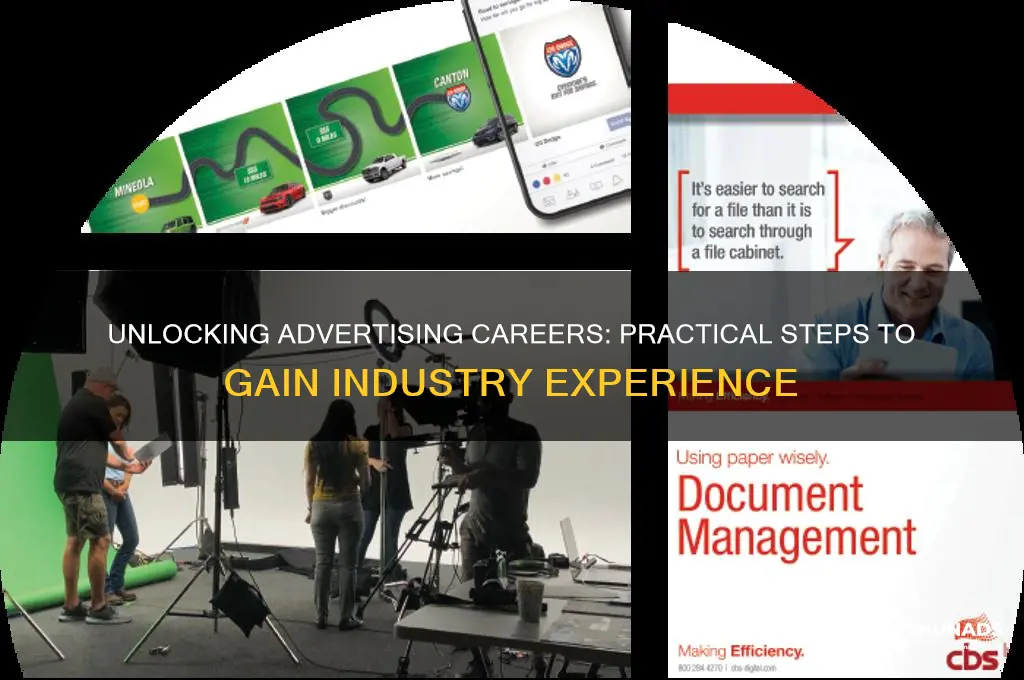 how to get work experience in advertising