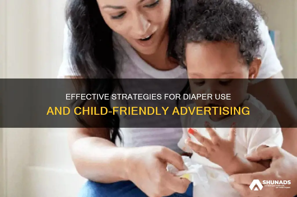 how to get your child on diaper and children advertisement
