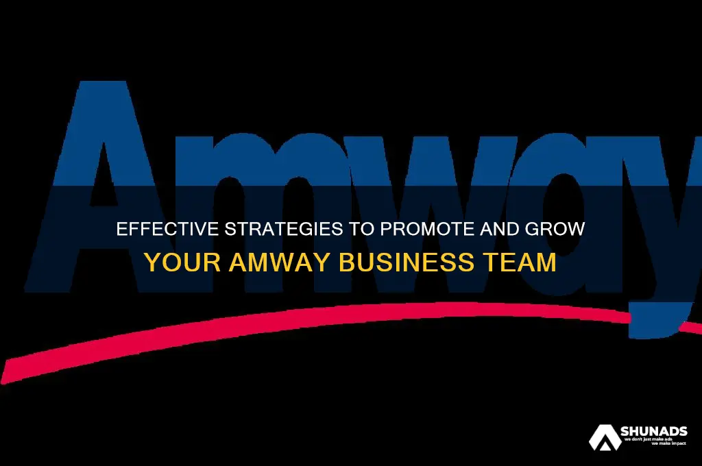 how to give advertisement to join amway business