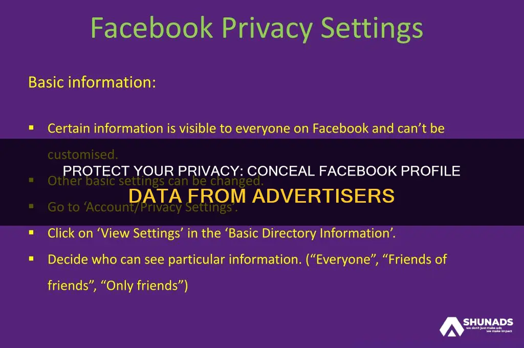 how to hide facebook profile information from advertisers