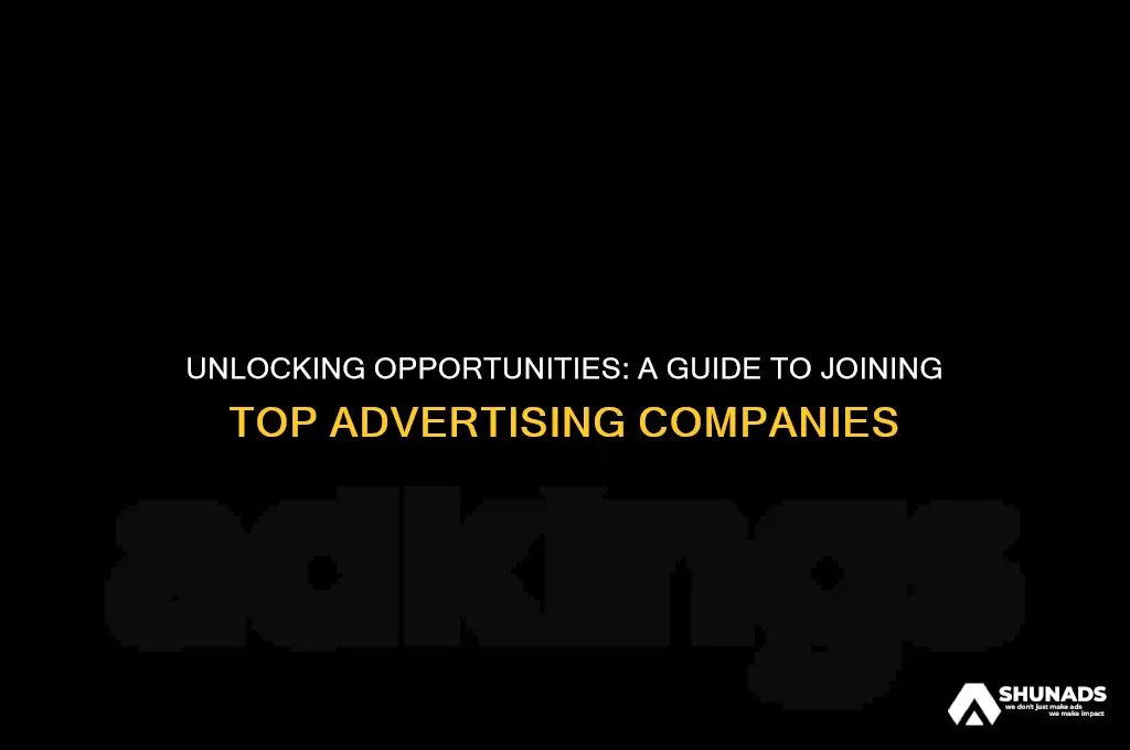 how to join advertising companies